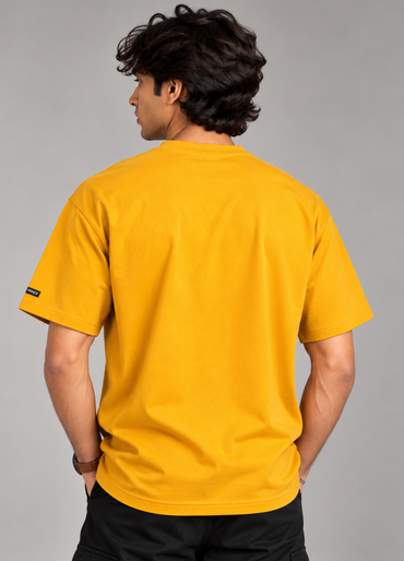 Solid Yellow T-Shirt 100% Cotton