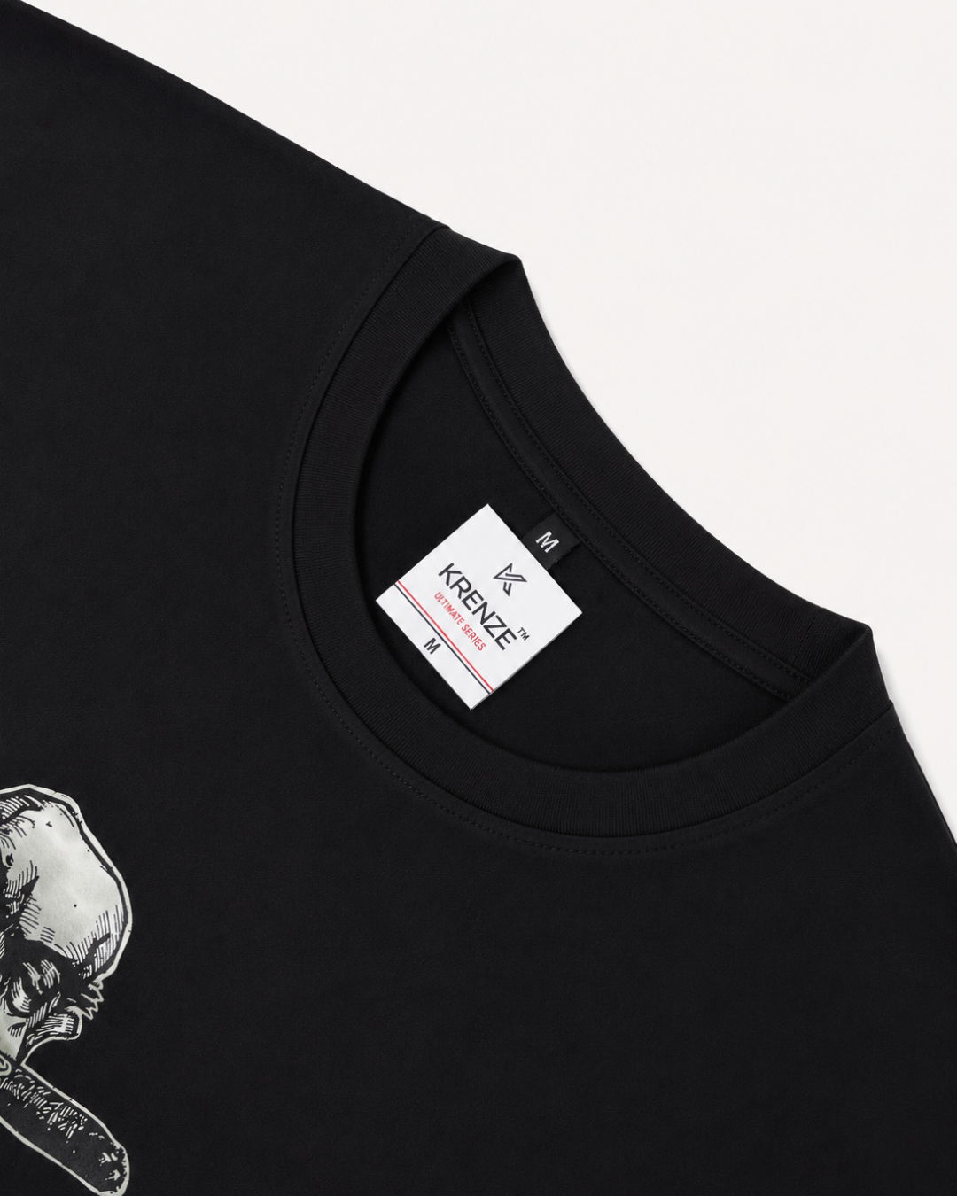Fish and Tree Visual Printed Oversized T-Shirt
