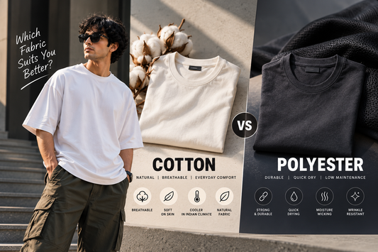 Cotton vs Polyester T-Shirts: Which Fabric Is Better for Men in India?