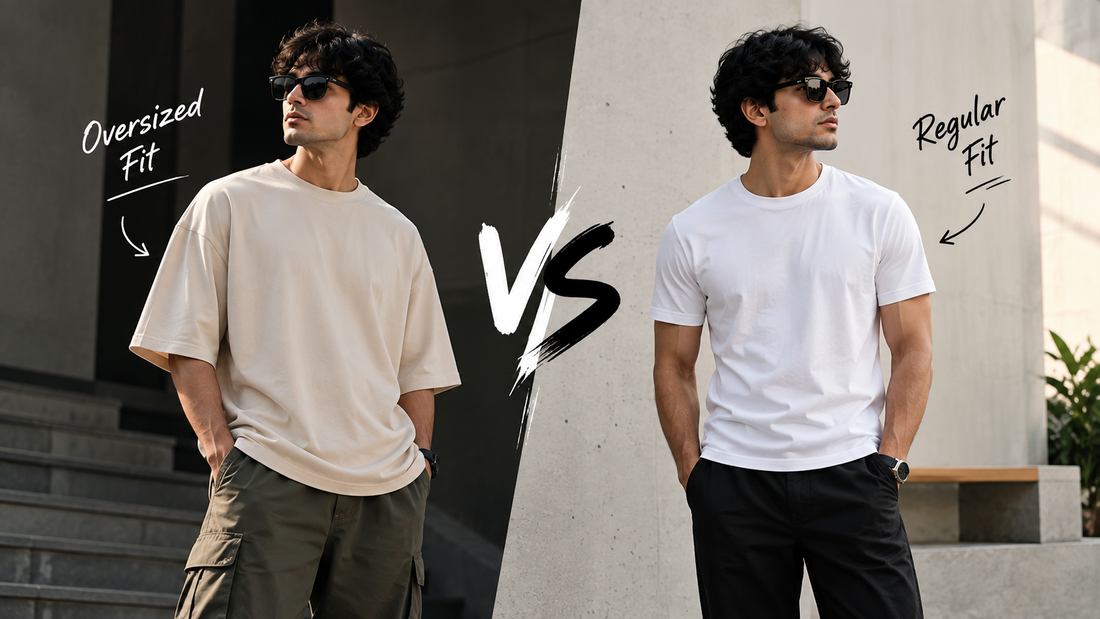 Oversized vs Regular Fit T-Shirts for Men: What's the Difference and Which Should You Wear?