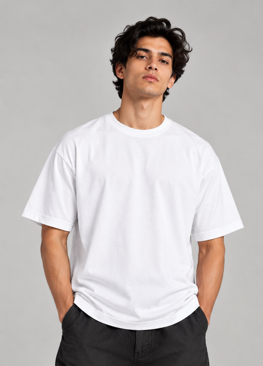 Solid White Oversized T-Shirt