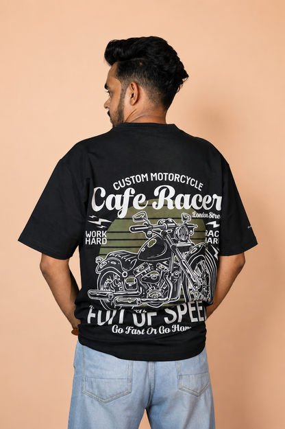 Full of Speed Printed Oversized T-Shirt
