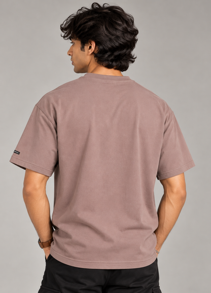 Solid Dusty Mauve T-Shirt 100% Cotton