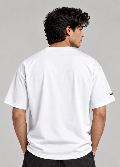 Panda Mood Printed Oversized T-Shirt