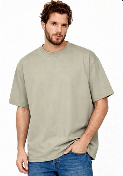 Pista Green Oversized Polycotton T-Shirt