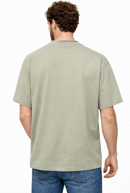 Pista Green Oversized Polycotton T-Shirt