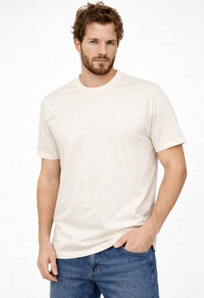 Off White Regular Fit Cotton T-Shirt