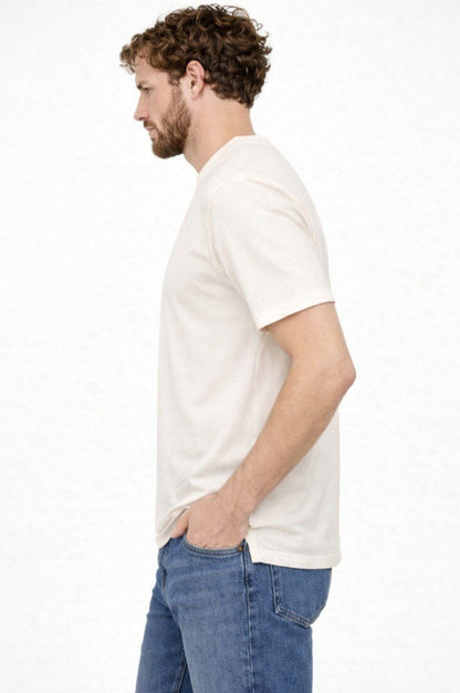 Off White Regular Fit Cotton T-Shirt