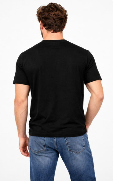 Black Regular Fit Cotton T-Shirt