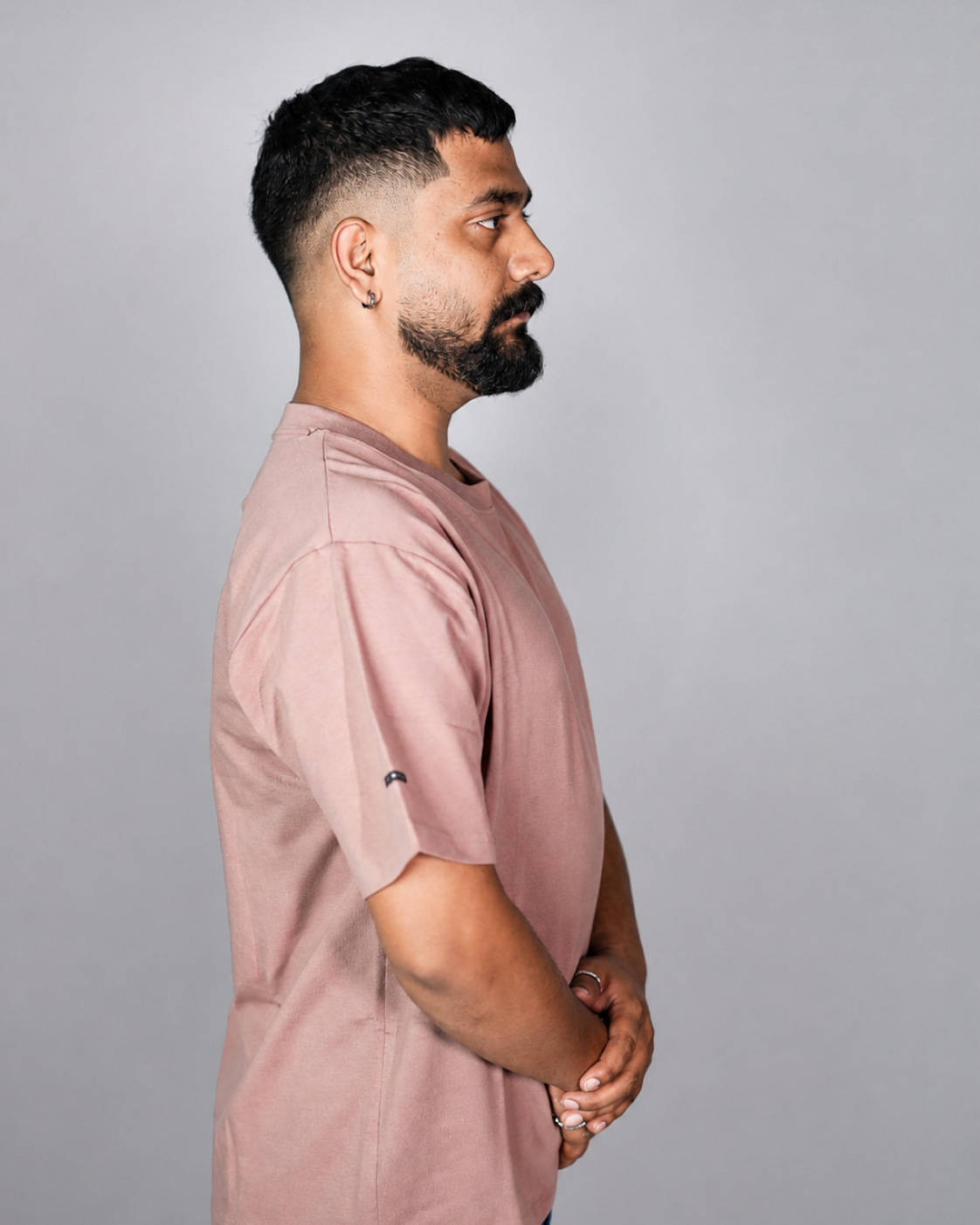 Solid Dusty Mauve T-Shirt 100% Cotton